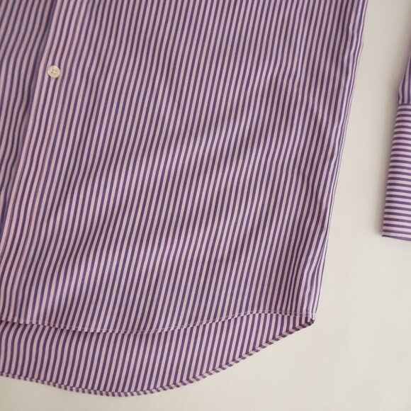Charles Tyrwhitt Jermyn Street London Pink Purple non-Iron Dress Shirt 16 - Picture 5 of 9
